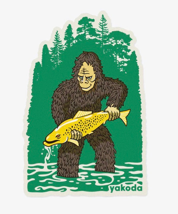 Yakoda Bigfoot Sticker auf dem Markt
