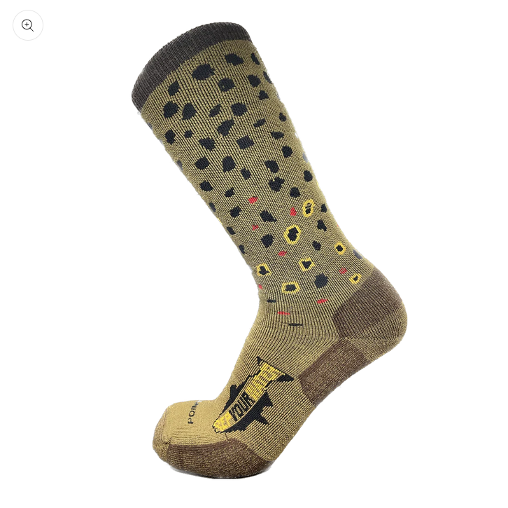 Rep Your Waters Socks - Merino Blend - Mittelgewicht - Braun Forellenhaut