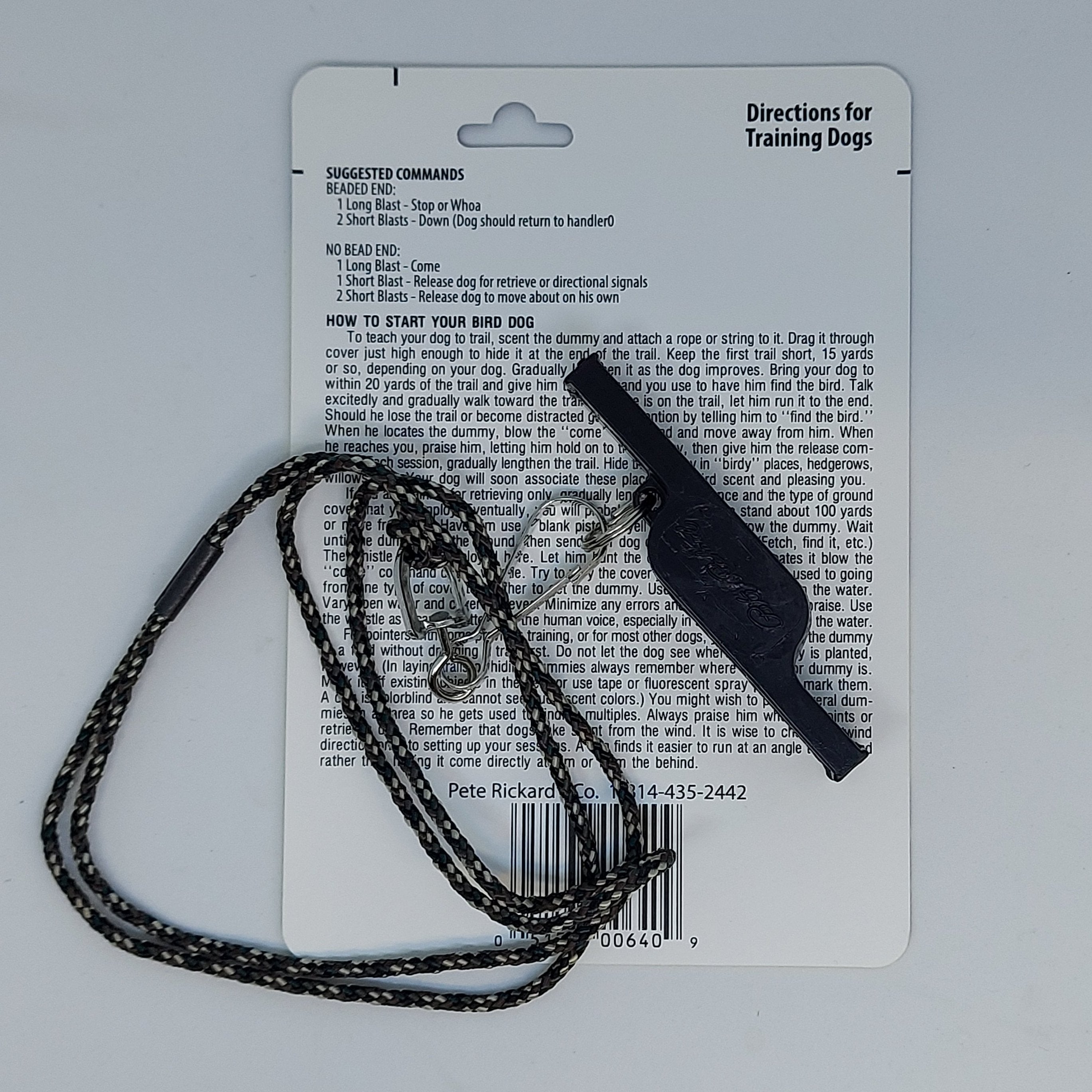 Pete Rickards Dual End Dog Trainer Pfeifen