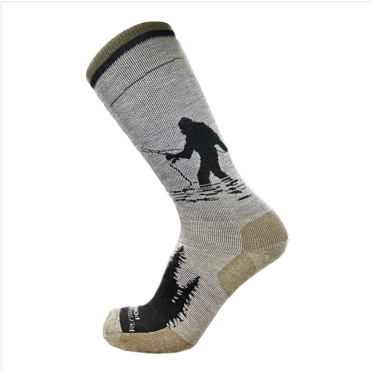 Rep Your Waters Socks - Merino Blend - Mittelgewicht - Tight Loops Squatch