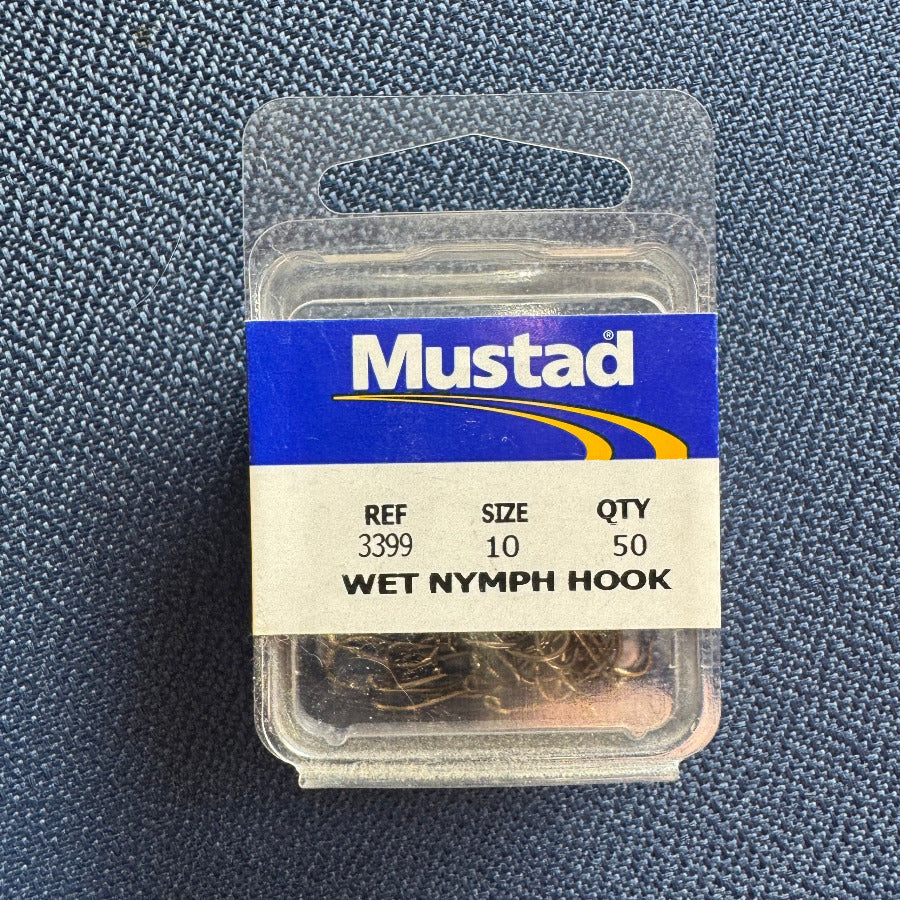 MUSTAD Nass Nymphenhaken 3399 Größe 10 (50)